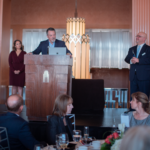 American Nevada Company President Phil Ralston receives his award for Outstanding Volunteer Fundraiser from the Las Vegas Chapter of the Association of Fundraising Professionals (AFP) at a luncheon event.